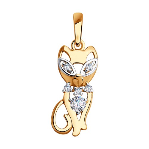 Подвеска Diamant - Золото 585, Фианит (арт. 51-130-00613-1)
