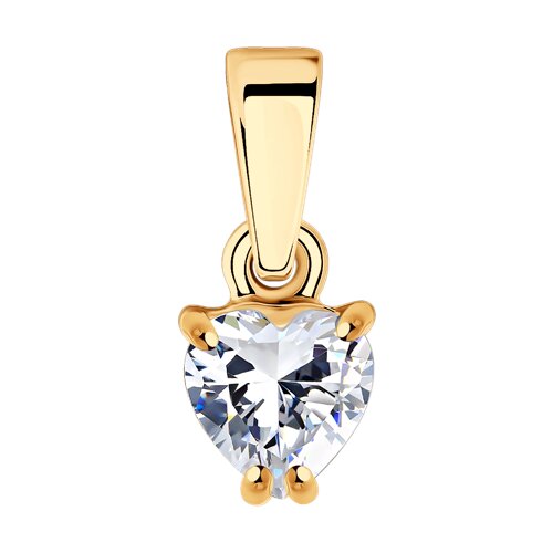 Подвеска SOKOLOV - Серебро 925, Фианит (арт. 93030442)