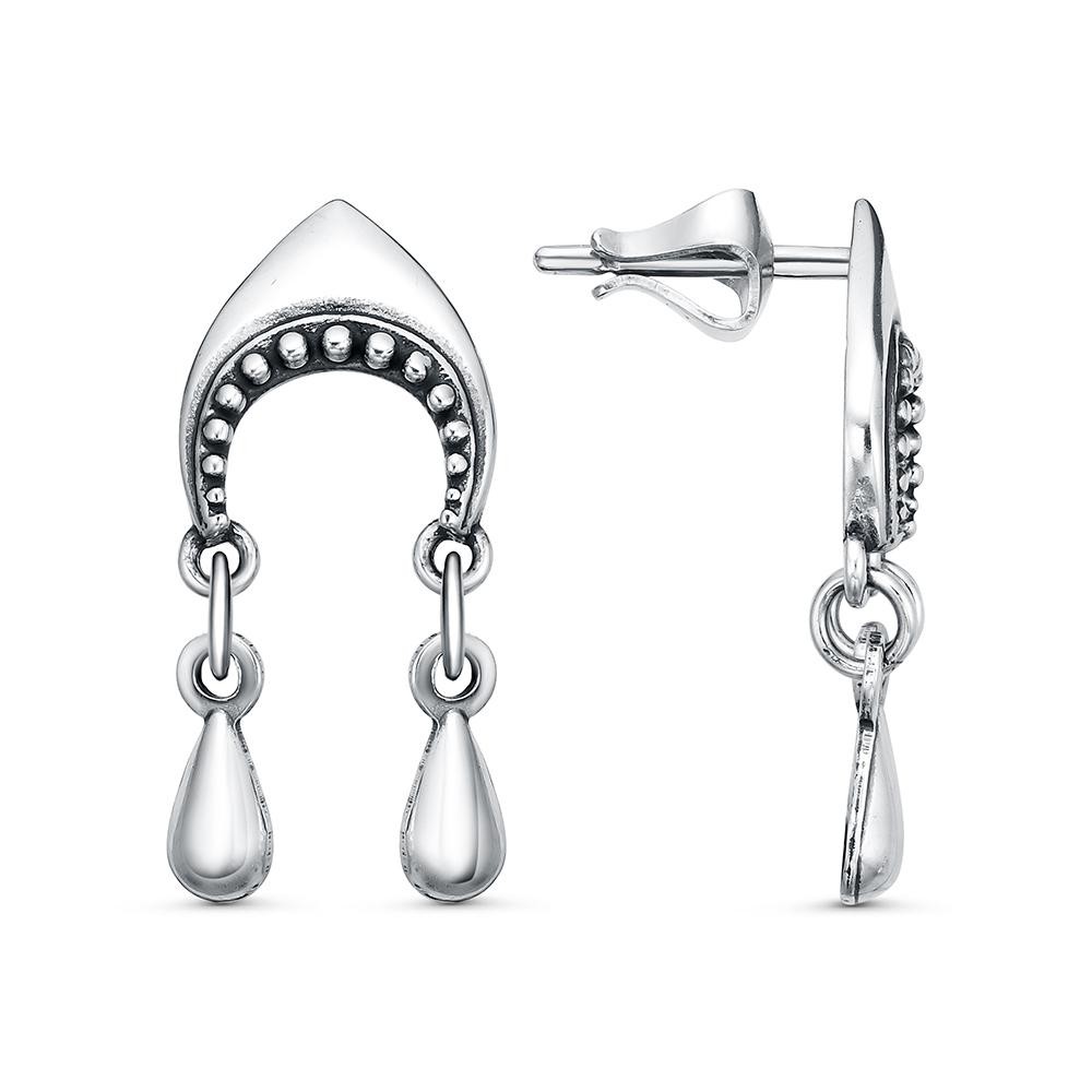 Серьги Красная пресня - Серебро 925 (арт. 33017442)