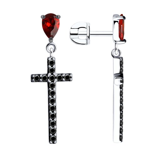 Серьги SOKOLOV - Серебро 925, Фианит (арт. 94026503)