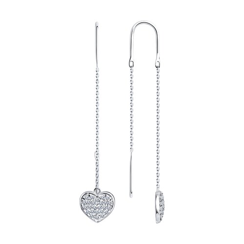 Серьги Diamant - Серебро 925, Фианит (арт. 94-120-01017-2)