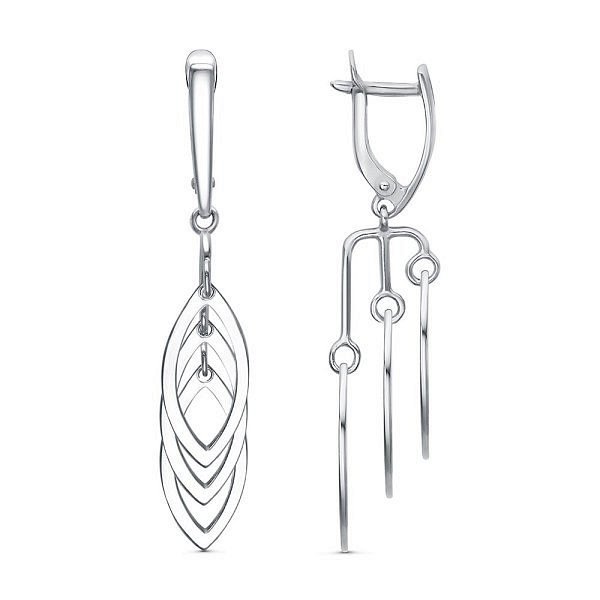 Серьги Красная пресня - Серебро 925 (арт. 33013516Д)