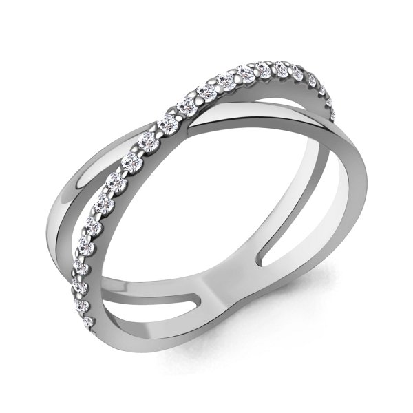 Кольцо Аквамарин - Серебро 925, Фианит (арт. 67058.5)