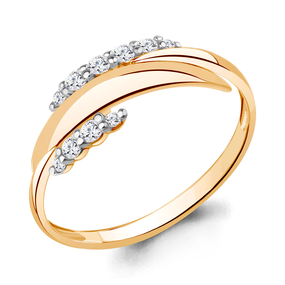 Кольцо Аквамарин - Серебро 925, Фианит (арт. 67751А.6)