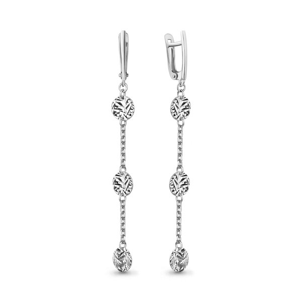 Серьги Аквамарин - Серебро 925 (арт. 36131.5)