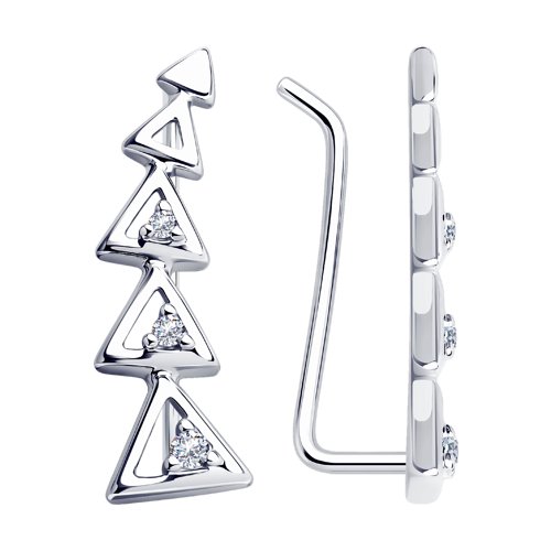 Серьги Diamant - Серебро 925, Фианит (арт. 94-120-01168-1)