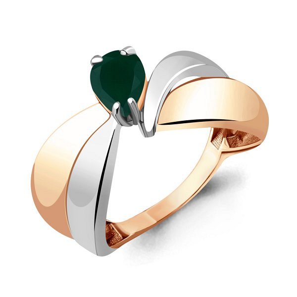 Кольцо Аквамарин - Серебро 925, Агат (арт. 6590109.6)