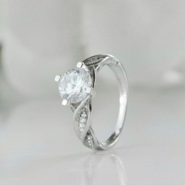 Кольцо Галатея - Серебро 925, Фианит (арт. 2227.1)