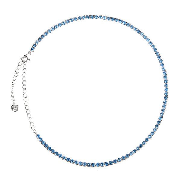 Колье Фиделис - Серебро 925, Фианит (арт. C1-AW-10336-bl)