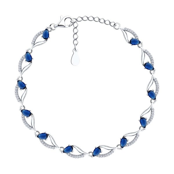 Браслет SOKOLOV - Серебро 925, Фианит (арт. 94051226-91)