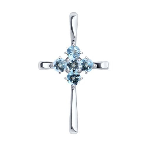 Подвеска SOKOLOV - Серебро 925, Топаз (арт. 92030721)