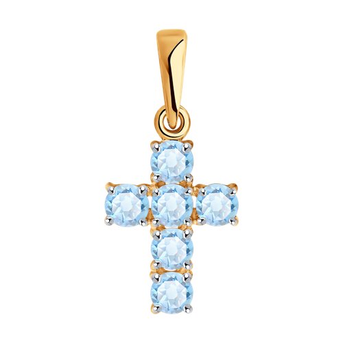 Подвеска SOKOLOV - Золото 375, Топаз (арт. 31-330-01631-1)