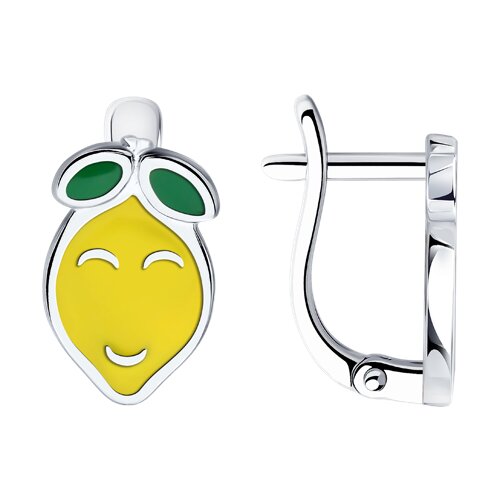 Серьги Diamant - Серебро 925, Эмаль (арт. 94-120-02145-1)