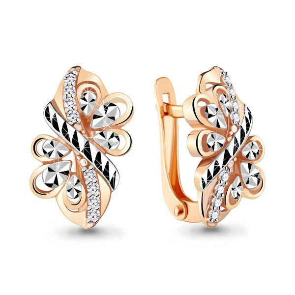 Серьги Аквамарин - Серебро 925, Фианит (арт. 48592А.6)