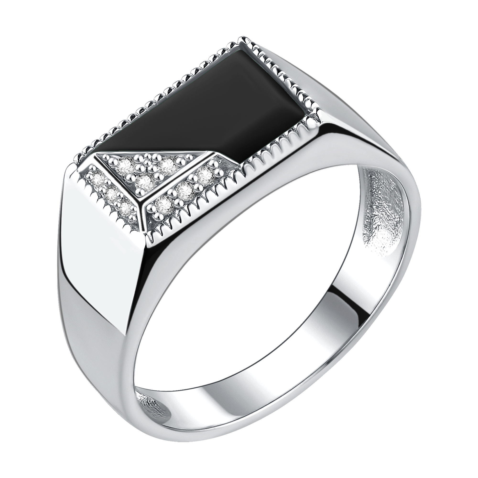 Кольцо Talant - Серебро 925, Агат, Фианит (арт. 21-72-0801-17553)