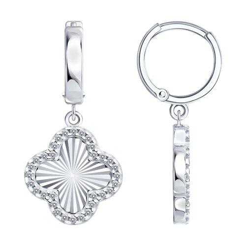 Серьги SOKOLOV - Серебро 925, Фианит (арт. 94027287)