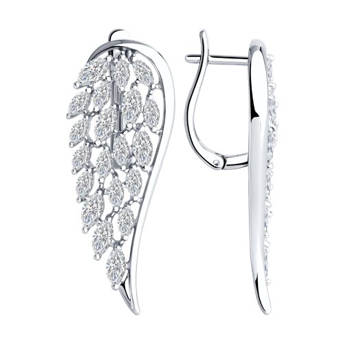 Серьги SOKOLOV - Серебро 925, Фианит (арт. 94026635)