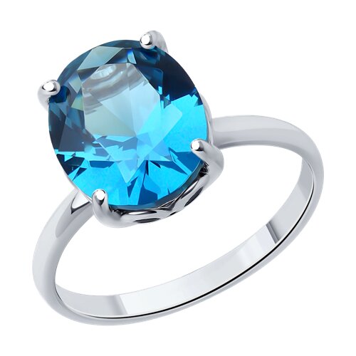 Кольцо SOKOLOV - Серебро 925, Синтетический ситалл , Фианит (арт. 92014269)