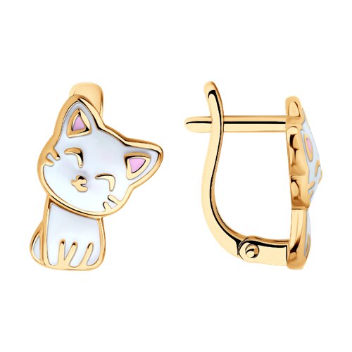 Серьги SOKOLOV - Серебро 925, Эмаль (арт. 93022449)