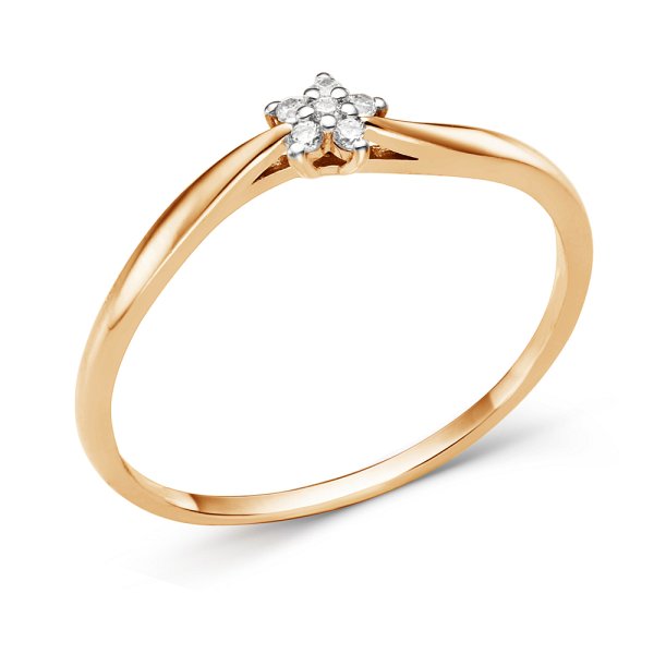 Кольцо ЮФ Династия - Золото 585, Фианит (арт. 000601-1102)