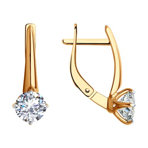 Серьги Diamant - Золото 585, Фианит (арт. 51-120-01794-1)