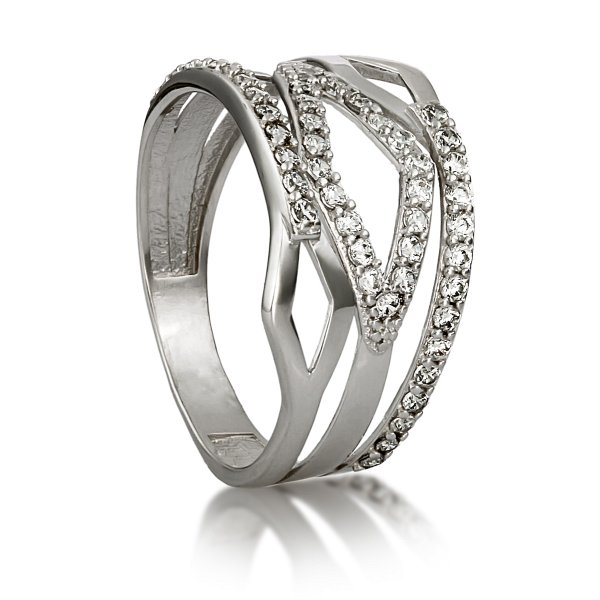 Кольцо Галатея - Серебро 925, Фианит (арт. 2713.1)