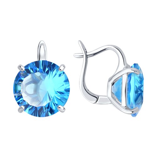 Серьги Diamant - Серебро 925, Стекло (арт. 94-120-01249-2)