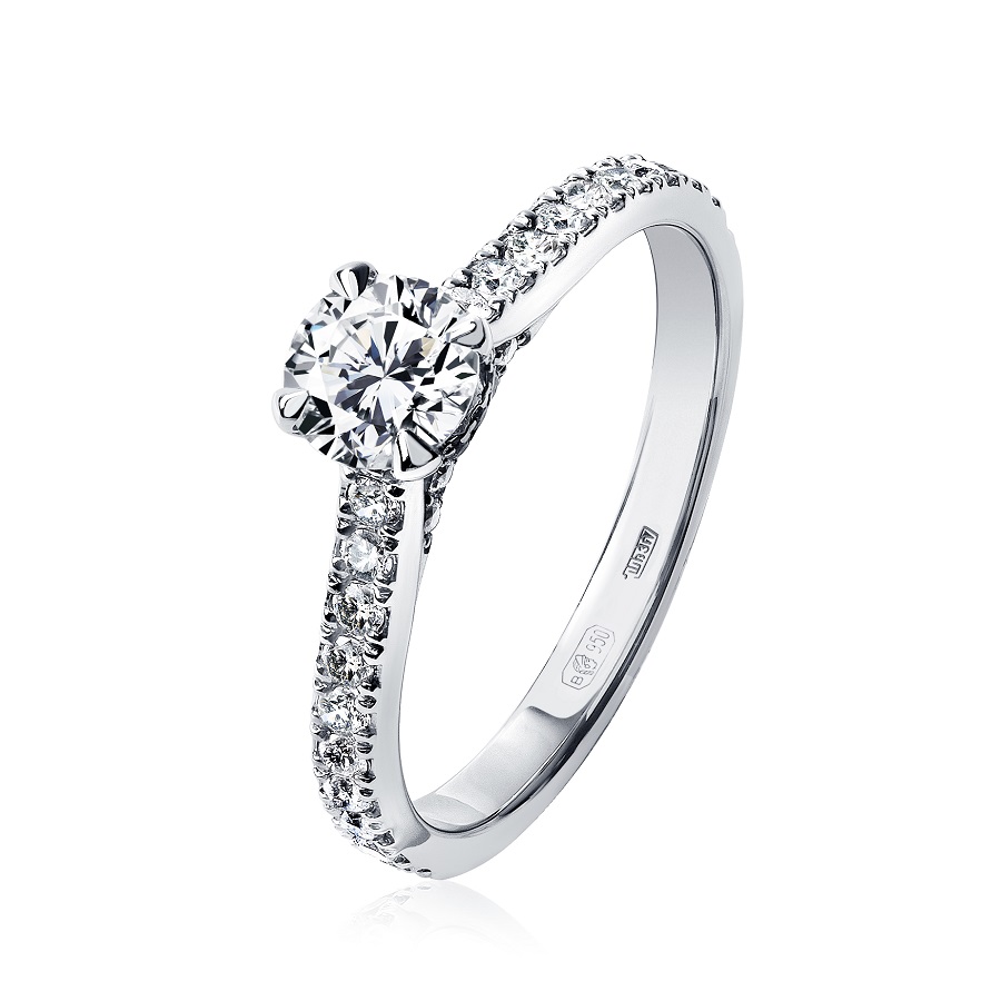 Кольцо Platinum Lab. - Платина 950, Бриллиант (арт. ПК-065-01)