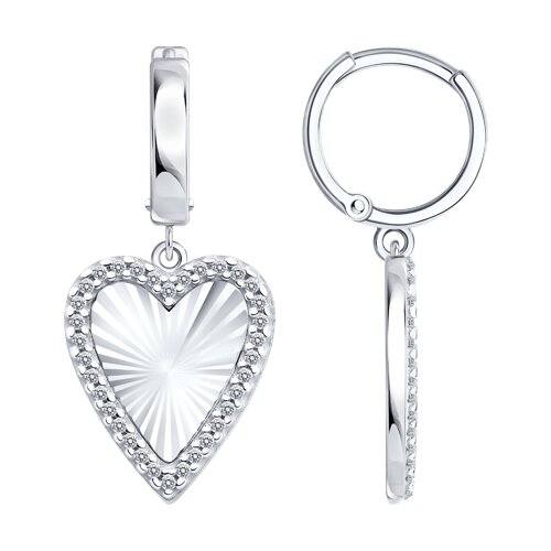 Серьги SOKOLOV - Серебро 925, Фианит (арт. 94027288)