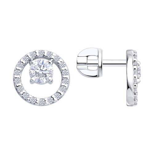 Серьги SOKOLOV - Серебро 925, Фианит (арт. 94026997)