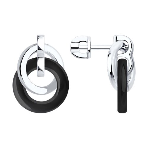 Серьги SOKOLOV - Серебро 925, Керамика (арт. 94025678)