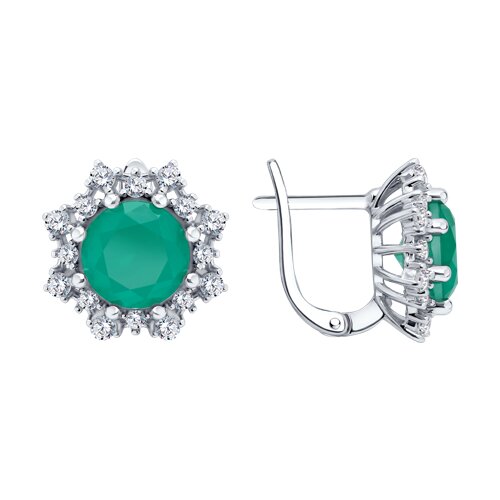 Серьги SOKOLOV - Серебро 925, Фианит (арт. 94027642-91)