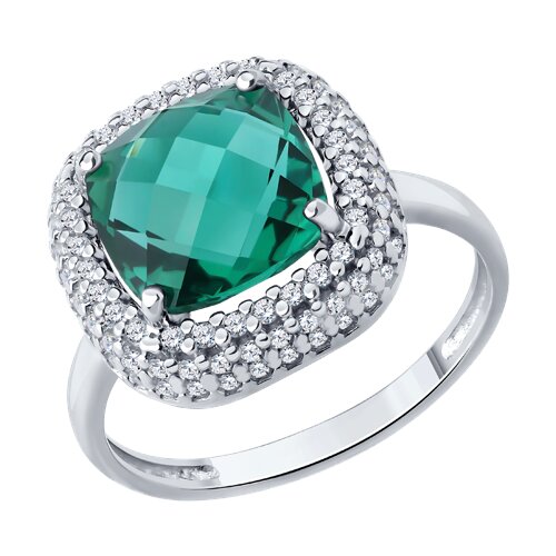 Кольцо SOKOLOV - Серебро 925, Кварц, Фианит (арт. 92014658)