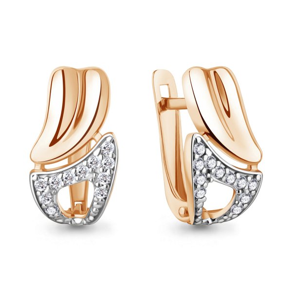 Серьги Аквамарин - Серебро 925, Фианит (арт. 49994А.6)