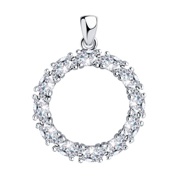 Подвеска SOKOLOV - Серебро 925, Фианит (арт. 94033141-91)