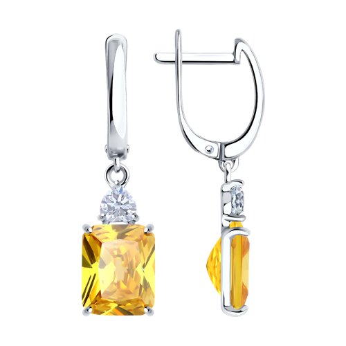 Серьги SOKOLOV - Серебро 925, Фианит (арт. 94026763)