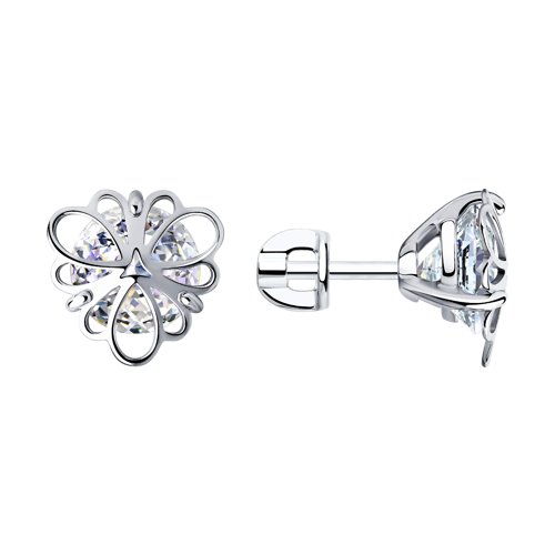 Серьги SOKOLOV - Серебро 925, Фианит (арт. 94023745)