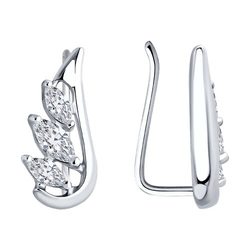 Серьги SOKOLOV - Серебро 925, Фианит (арт. 94026579)