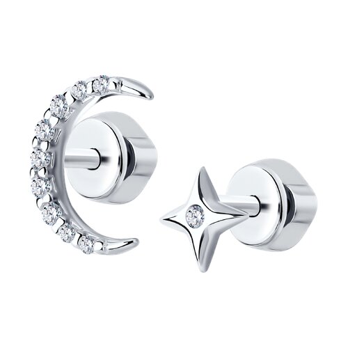 Серьги SOKOLOV - Серебро 925, Фианит (арт. 94025747)