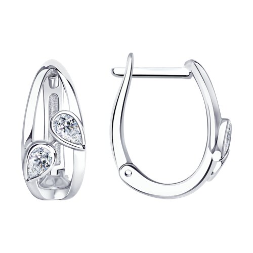 Серьги SOKOLOV - Серебро 925, Фианит (арт. 94025122)