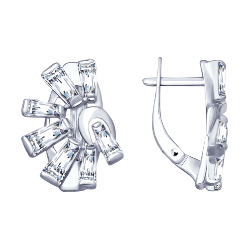 Серьги SOKOLOV - Серебро 925, Фианит (арт. 94022996)