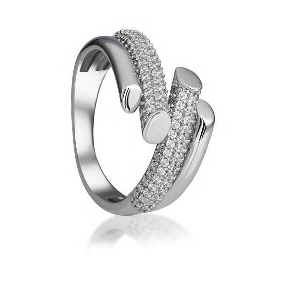 Кольцо Галатея - Серебро 925, Фианит (арт. 2674.1)