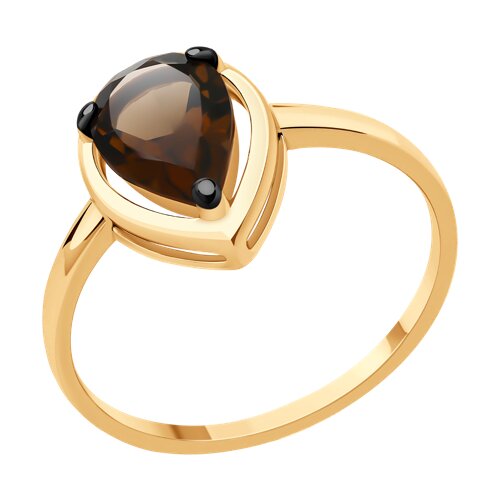 Кольцо SOKOLOV - Серебро 925, Раухтопаз (арт. 92014353)