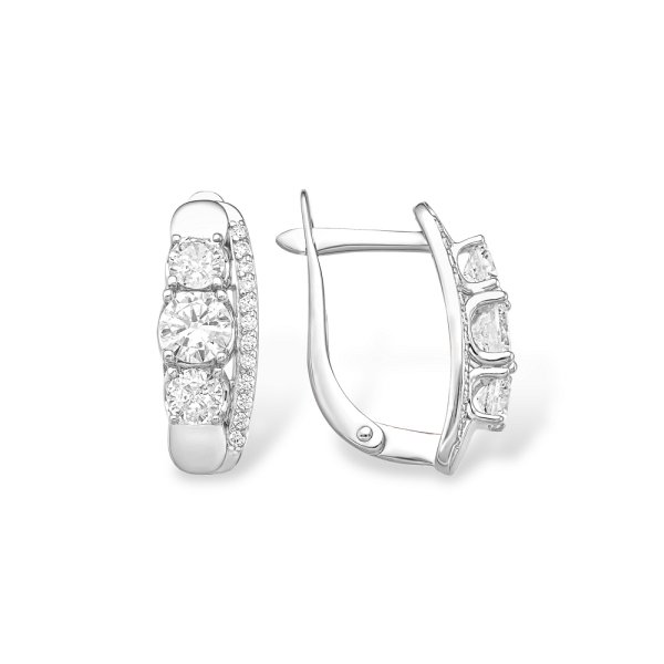 Серьги EFREMOV - Серебро 925, Фианит (арт. 12100111484-501)