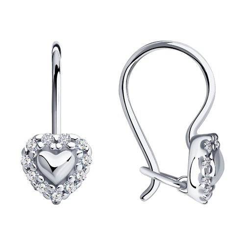 Серьги SOKOLOV - Серебро 925, Фианит (арт. 94021303)