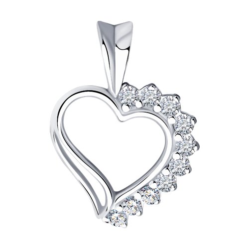 Подвеска SOKOLOV - Серебро 925, Фианит (арт. 94030011)