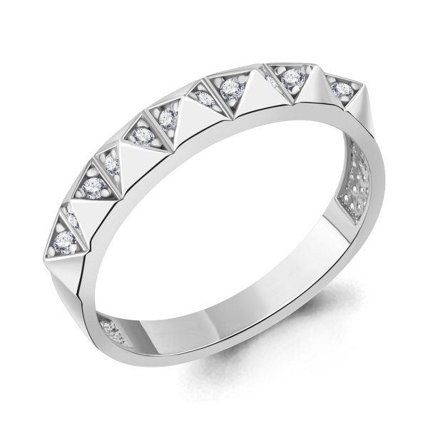 Кольцо Аквамарин - Серебро 925, Фианит (арт. 67934А.5)