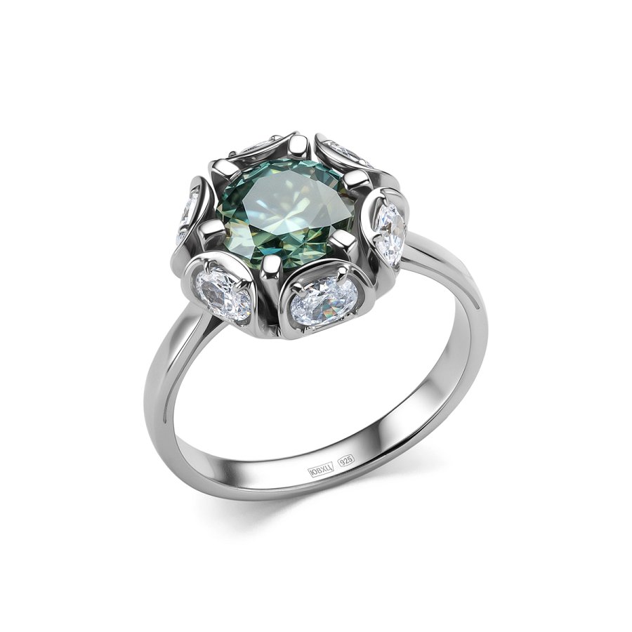 Кольцо Дар - Серебро 925, Синтетический муассанит, Фианит (арт. К-5112рс16139200)