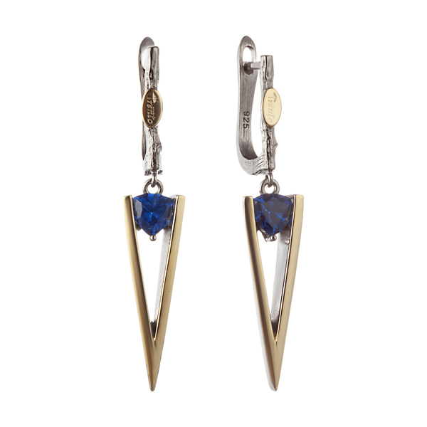 Серьги Мастер Клио - Серебро 925, Синтетическая шпинель (арт. 33С130012)