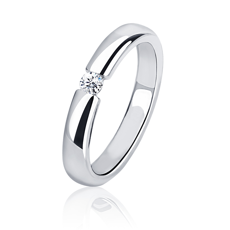 Кольцо Platinum Lab. - Платина 950, Бриллиант (арт. ПК-117-02)